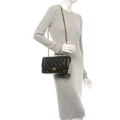 Chanel Lambskin Quilted Medium Single Flap Black 2 of 9