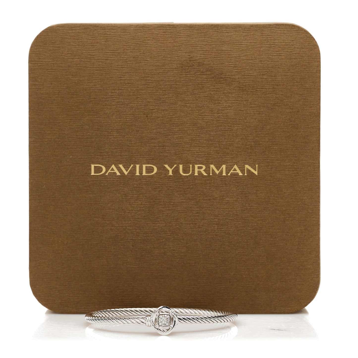Sterling Silver Diamond 3mm Infinity Bracelet