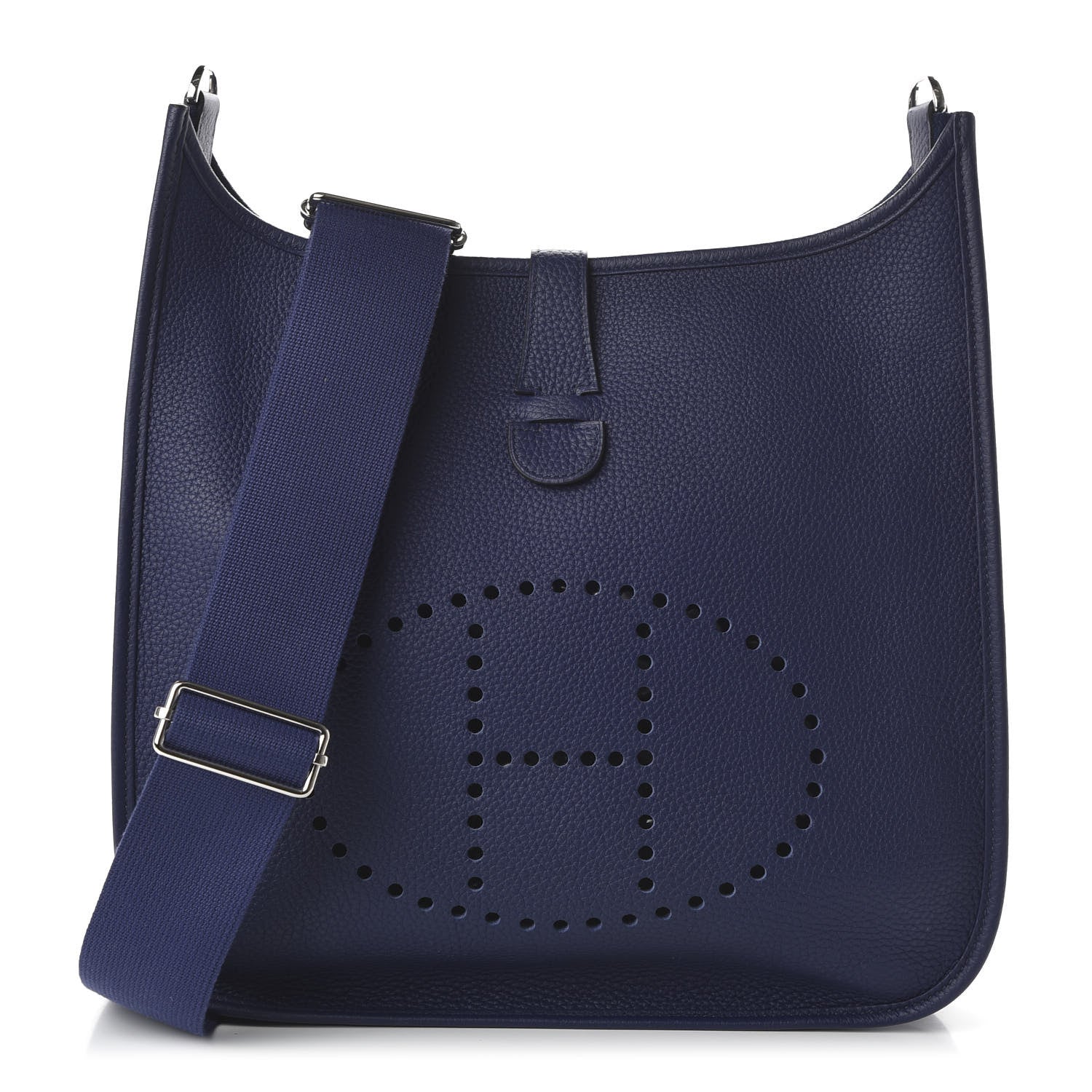 Hermes Taurillon Clemence Evelyne III GM Bleu Encre 1 of 9