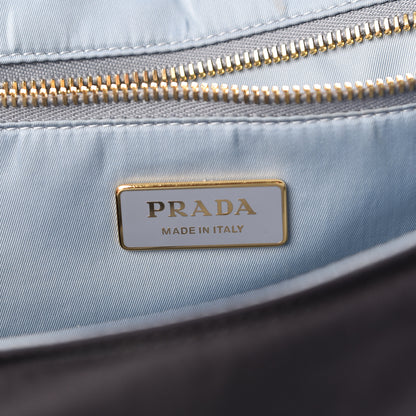 Prada Tessuto Nylon Etiquette Flap Black Soleil 6 of 10
