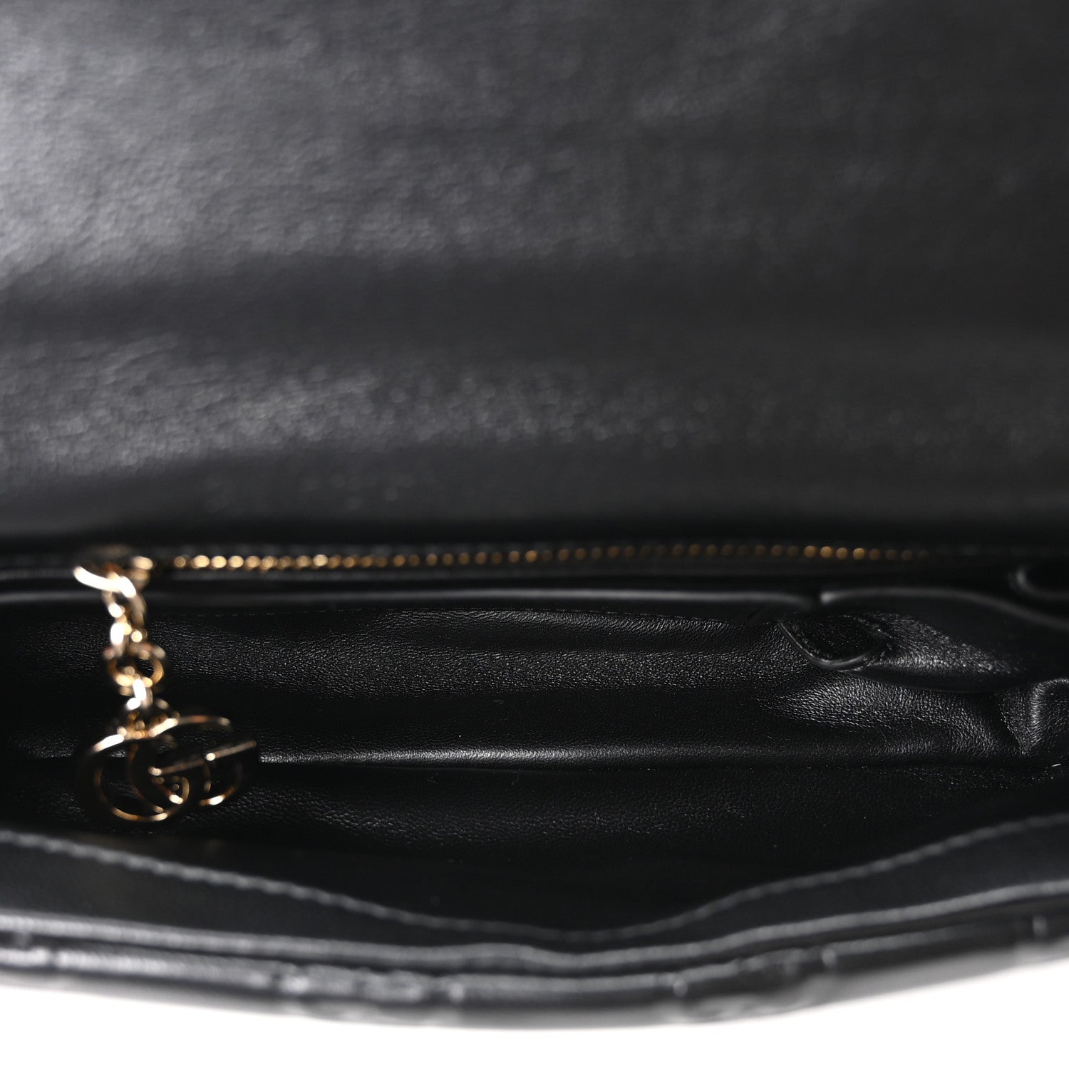 Gucci Lambskin Embossed Mini GG Milano Top Handle Shoulder Bag Black 5 of 10
