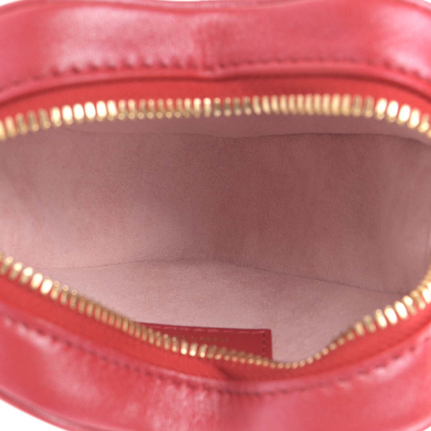 Lambskin Embossed Monogram Fall In Love Sac Coeur Heart Chain Bag Lipstick Red