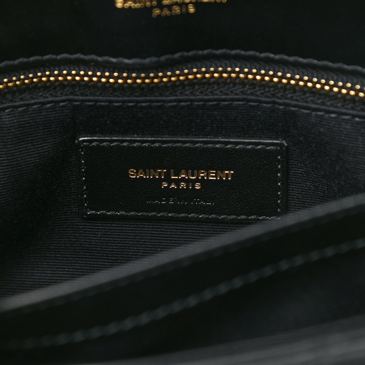 Saint Laurent Calfskin Y Quilted Monogram Toy Loulou Crossbody Bag Black 5 of 8