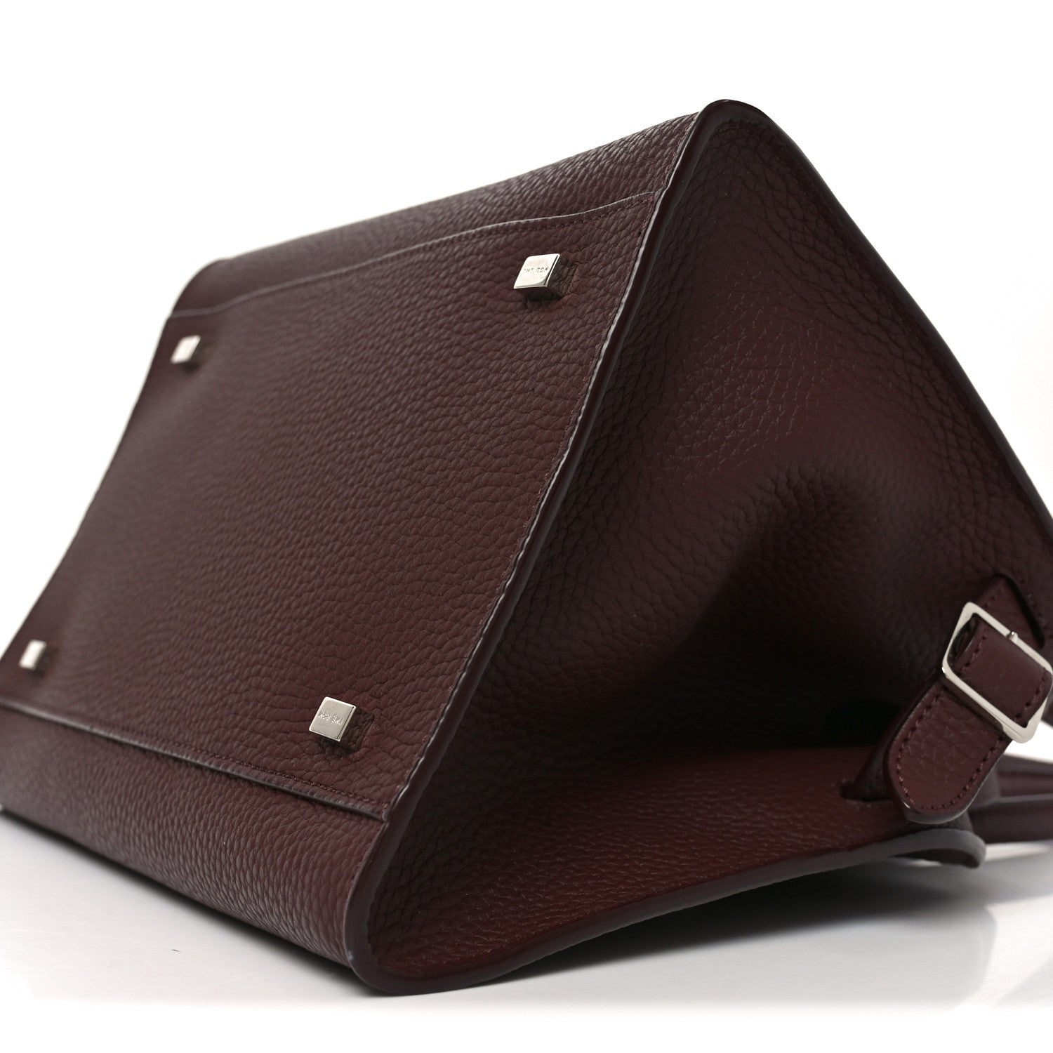 The Row Grained Calfskin Soft Margaux 10 Bag Dark Mocha 9 of 9