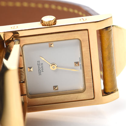 Hermes Stainless Steel Courchevel 23mm Medor Quartz Watch Jaune 6 of 6