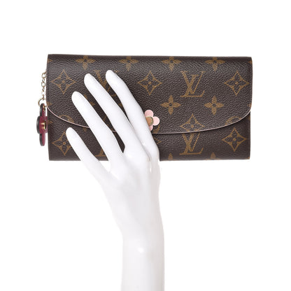 Louis Vuitton Monogram Bloom Flower Emilie Wallet 2 of 6