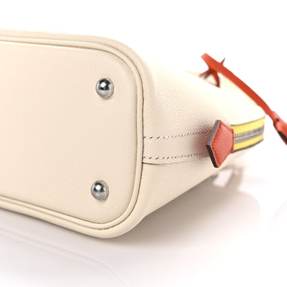 Hermes Epsom Tri-Color 1923 Bolide 25 Nata Terre Battue Jaune Citron 8 of 9