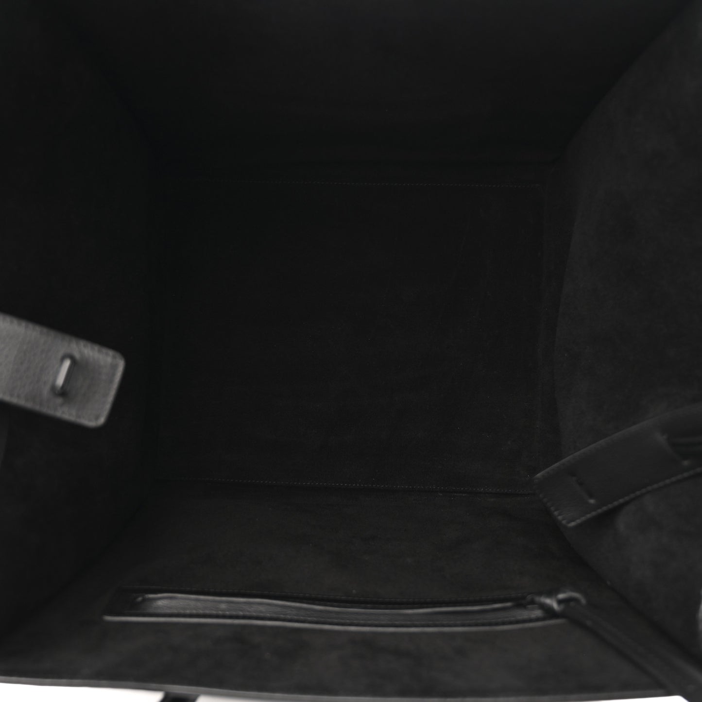 Grained Calfskin Medium Phantom Luggage Black