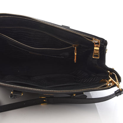 Prada Saffiano Large Galleria Double Zip Tote Black 5 of 9