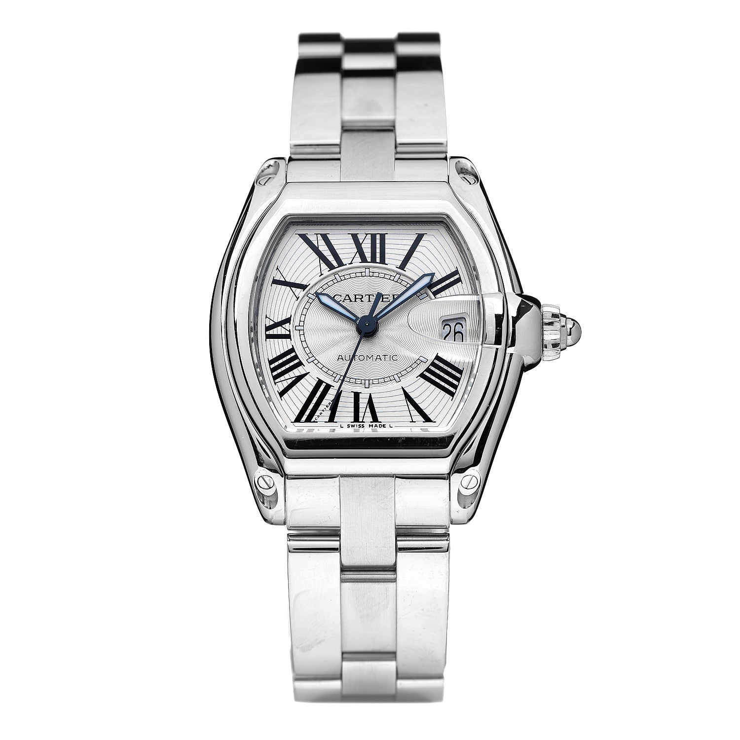 Cartier Stainless Steel 37mm Roadster Automatic Watch 1 of 5