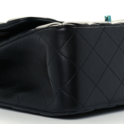 Chanel Lambskin Quilted Jumbo Double Flap Black 9 of 11