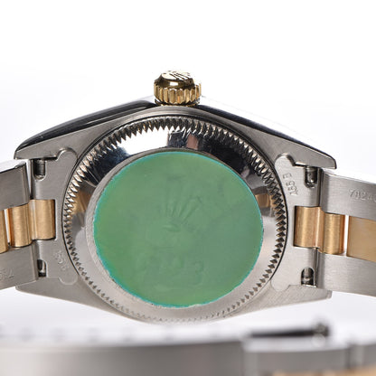 Rolex Stainless Steel 18K Yellow Gold 24mm Oyster Perpetual Watch Champagne 76193 5 of 11
