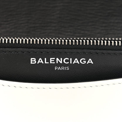 Balenciaga Pebbled Calfskin Logo Everyday Flap Chain Wallet White 6 of 14