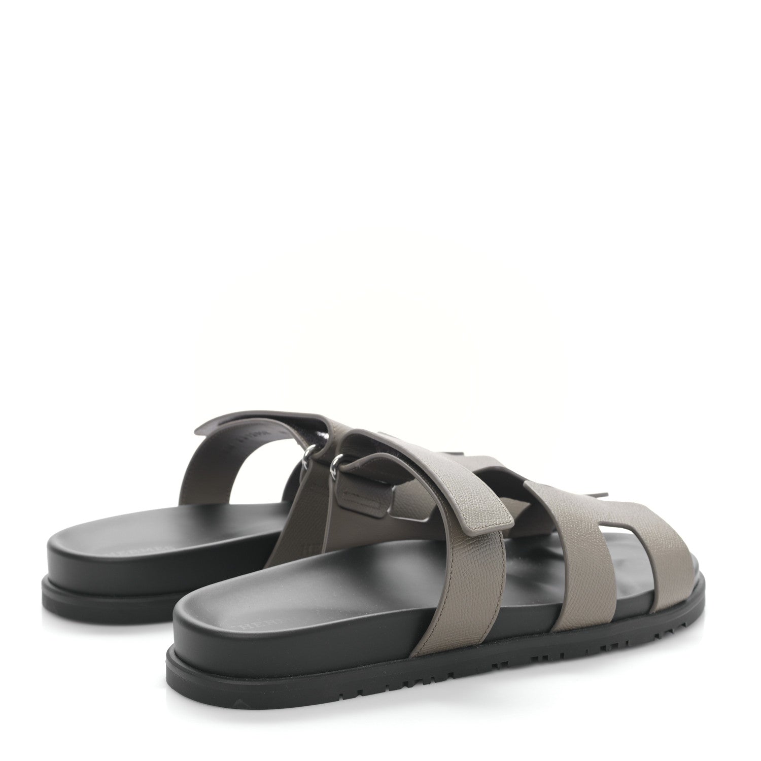 Hermes Epsom Womens Chypre Sandals 41 Etoupe 4 of 8
