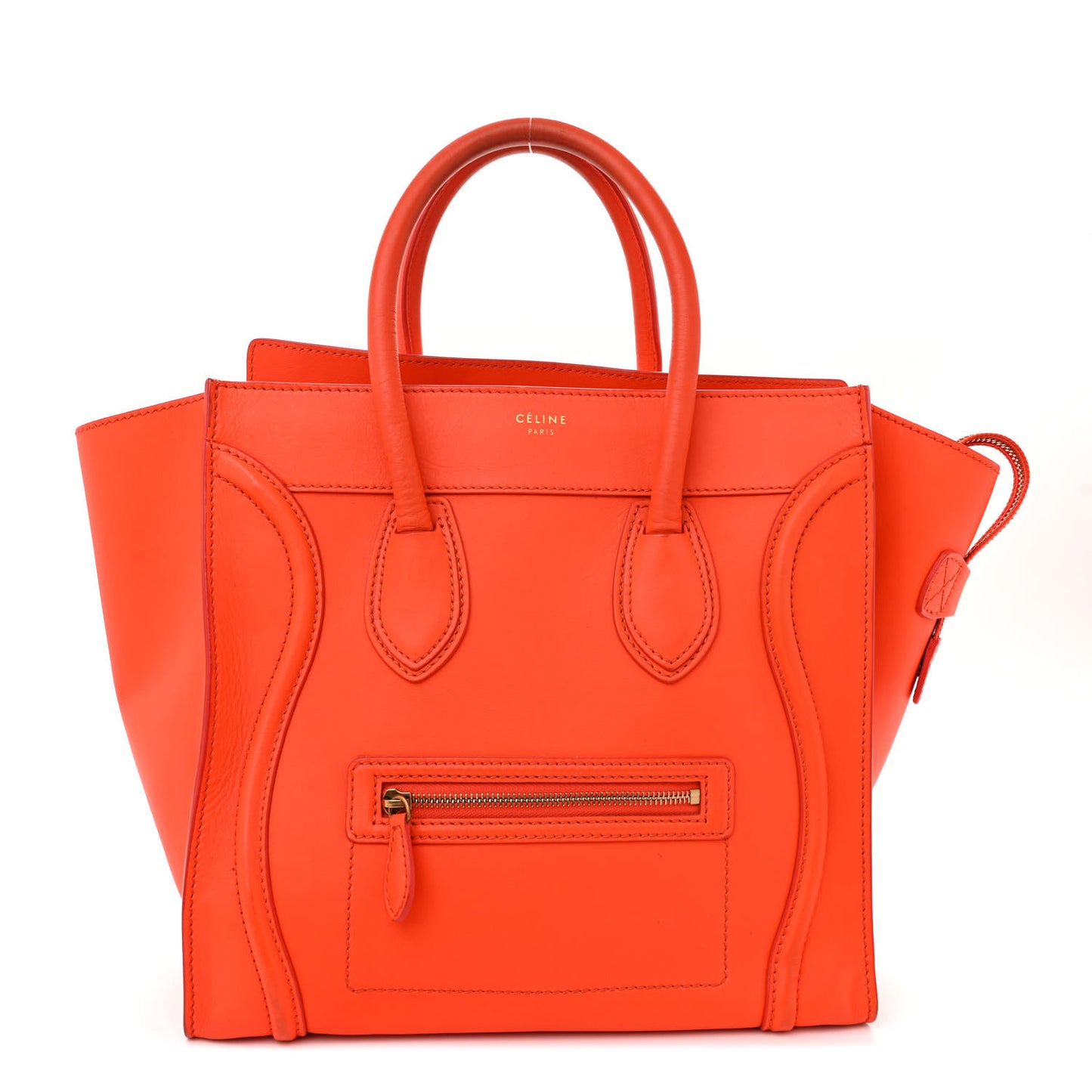 Smooth Calfskin Mini Luggage Orange