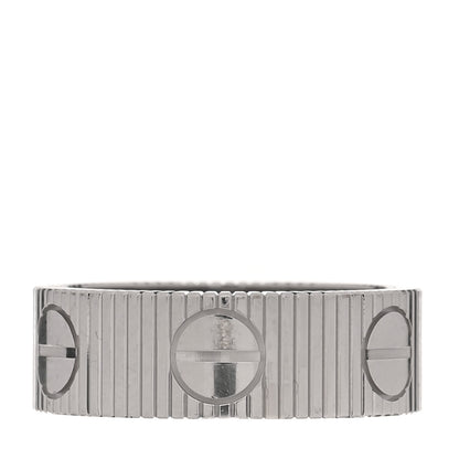 Cartier 18K White Gold 6.5mm LOVE Unlimited Ring 53 6.5 1 of 5