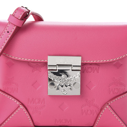 MCM Calfskin Ottomar Monogram Soft Berlin Belt Bag Pink 9 of 9