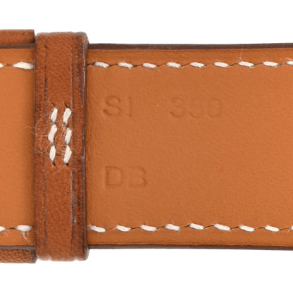 Hermes Barenia 34mm Apple Watch Double Tour Band Fauve 4 of 6