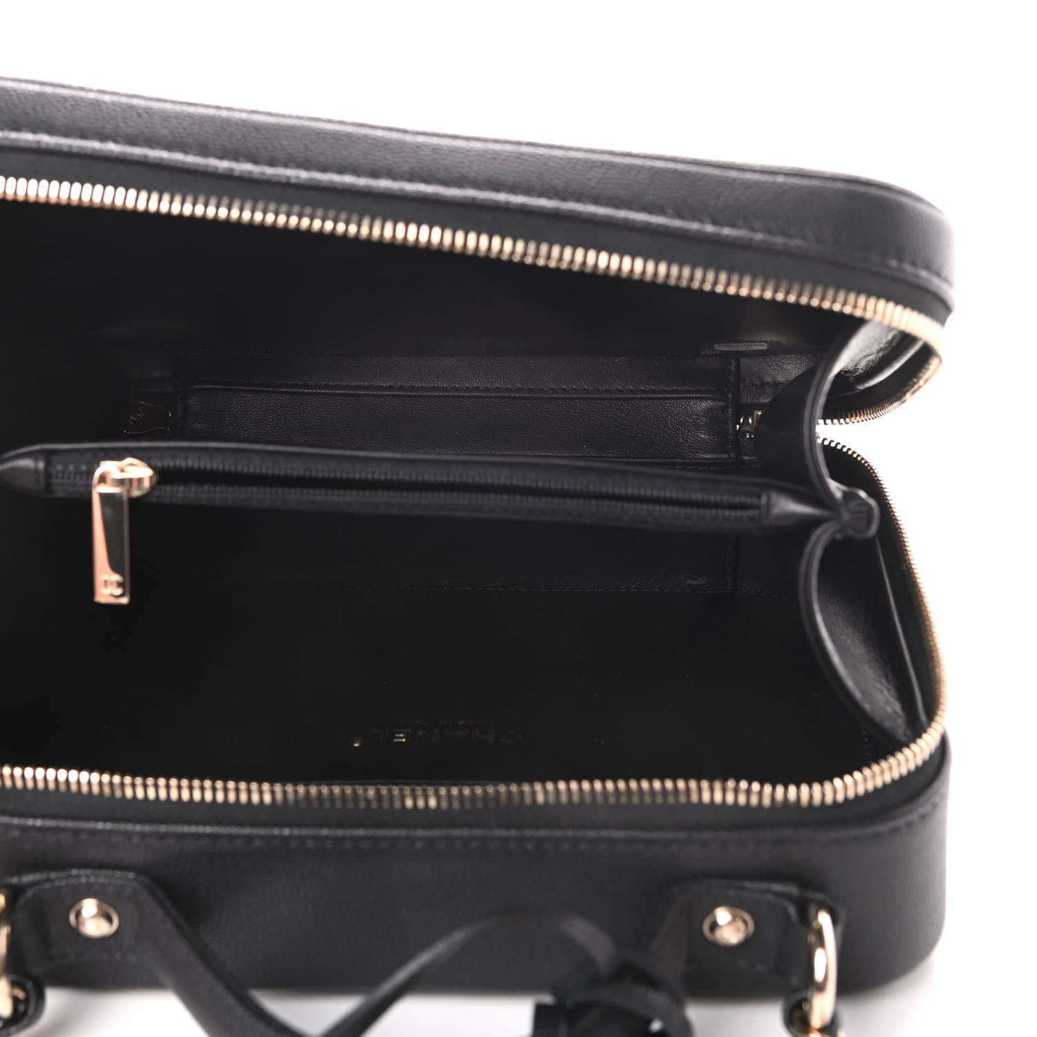 Chanel Caviar Quilted Medium CC Filigree Vanity Case Black 5 of 11