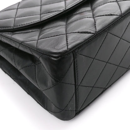 Chanel Lambskin Quilted CC Flap Shoulder Bag Black 10 of 11