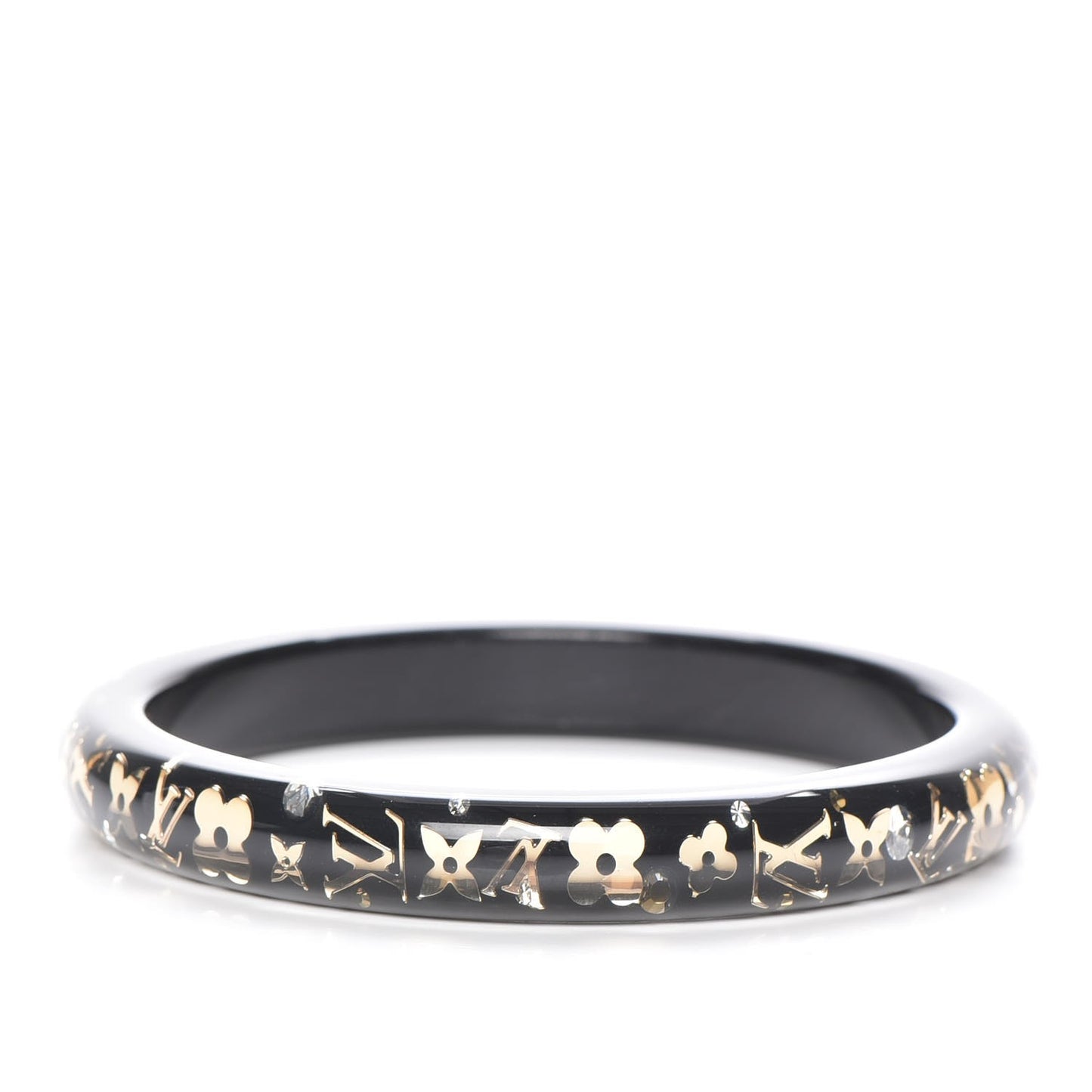 Resin Swarovski Medium Inclusion Bracelet PM Black