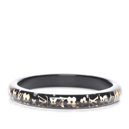 Louis Vuitton Resin Swarovski Medium Inclusion Bracelet PM Black 3 of 4