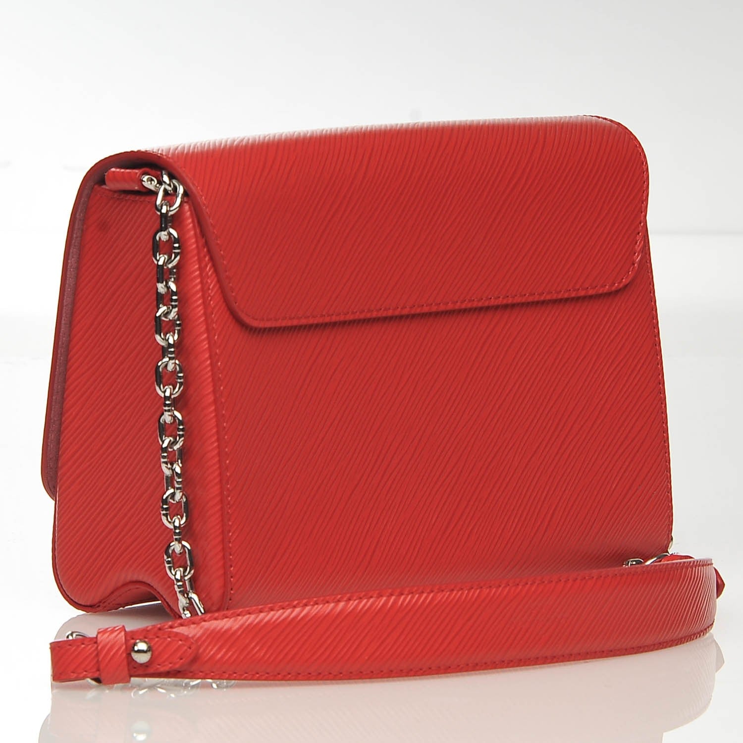 Louis Vuitton Epi Twist Shoulder Bag MM Coquelicot 3 of 7