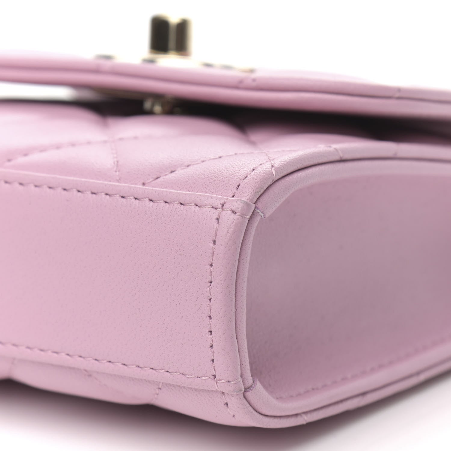 Chanel Lambskin Quilted Mini Trendy CC Clutch With Chain Light Pink 10 of 10