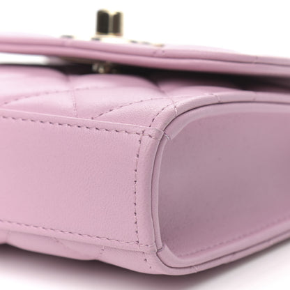 Chanel Lambskin Quilted Mini Trendy CC Clutch With Chain Light Pink 10 of 10
