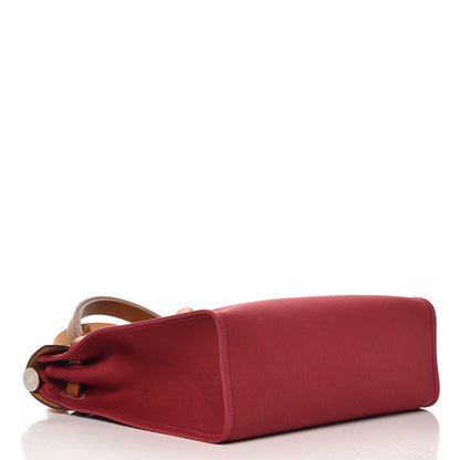 Hermes Vache Hunter Toile Herbag Zip 31 PM Rubis 5 of 9