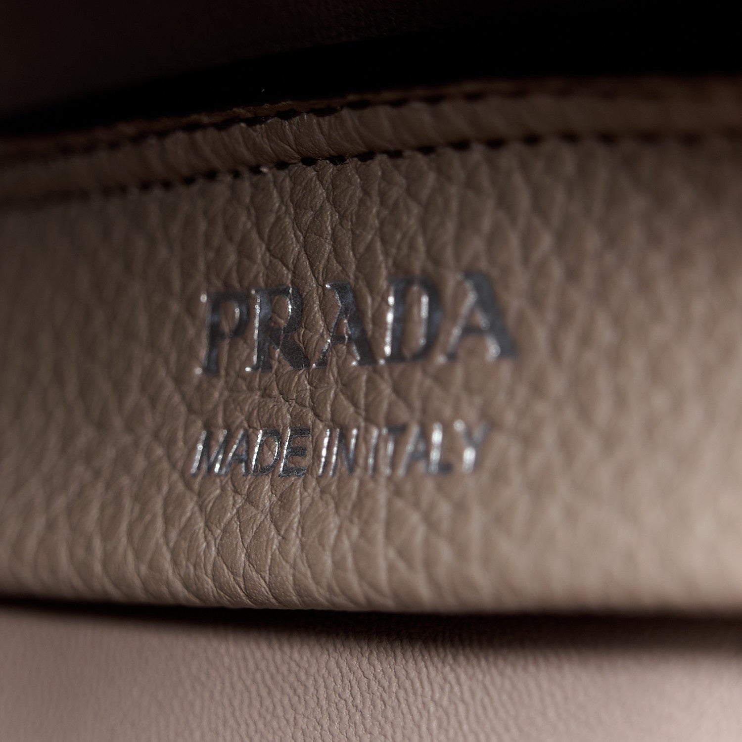 Prada Vitello Daino Soft Mini Dynamique Tote Argilla 6 of 10