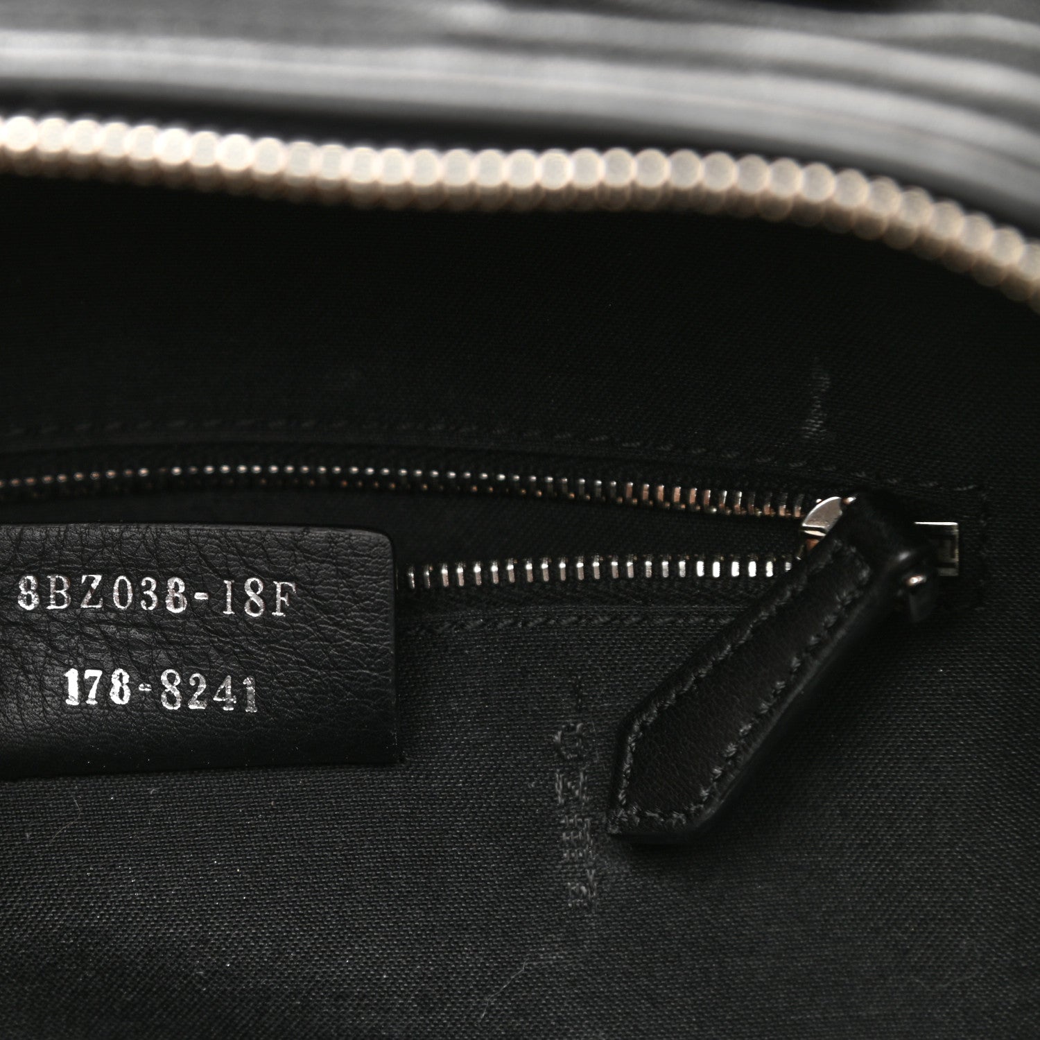 Fendi Shiny Nappa Trapuntata Mini Backpack Black 7 of 11