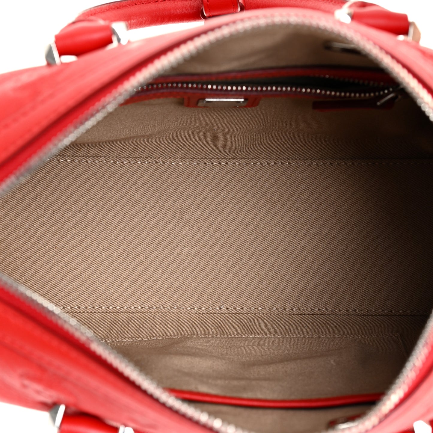 Calfskin Ottomar Monogram Small Essential Boston Bag Viva Red