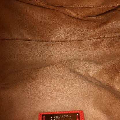 Jimmy Choo Grained Calfskin Large Riki Bag Red 5 of 9
