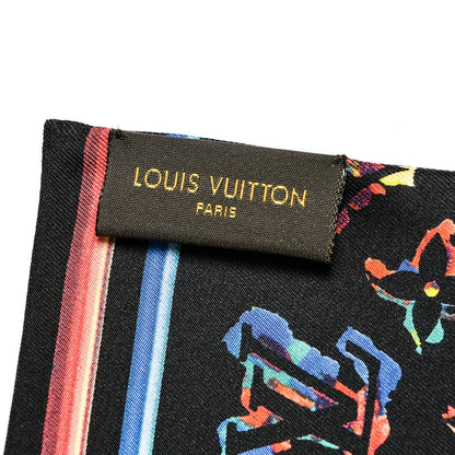 Louis Vuitton Silk Monogram Rainbow Bandeau Black 4 of 5