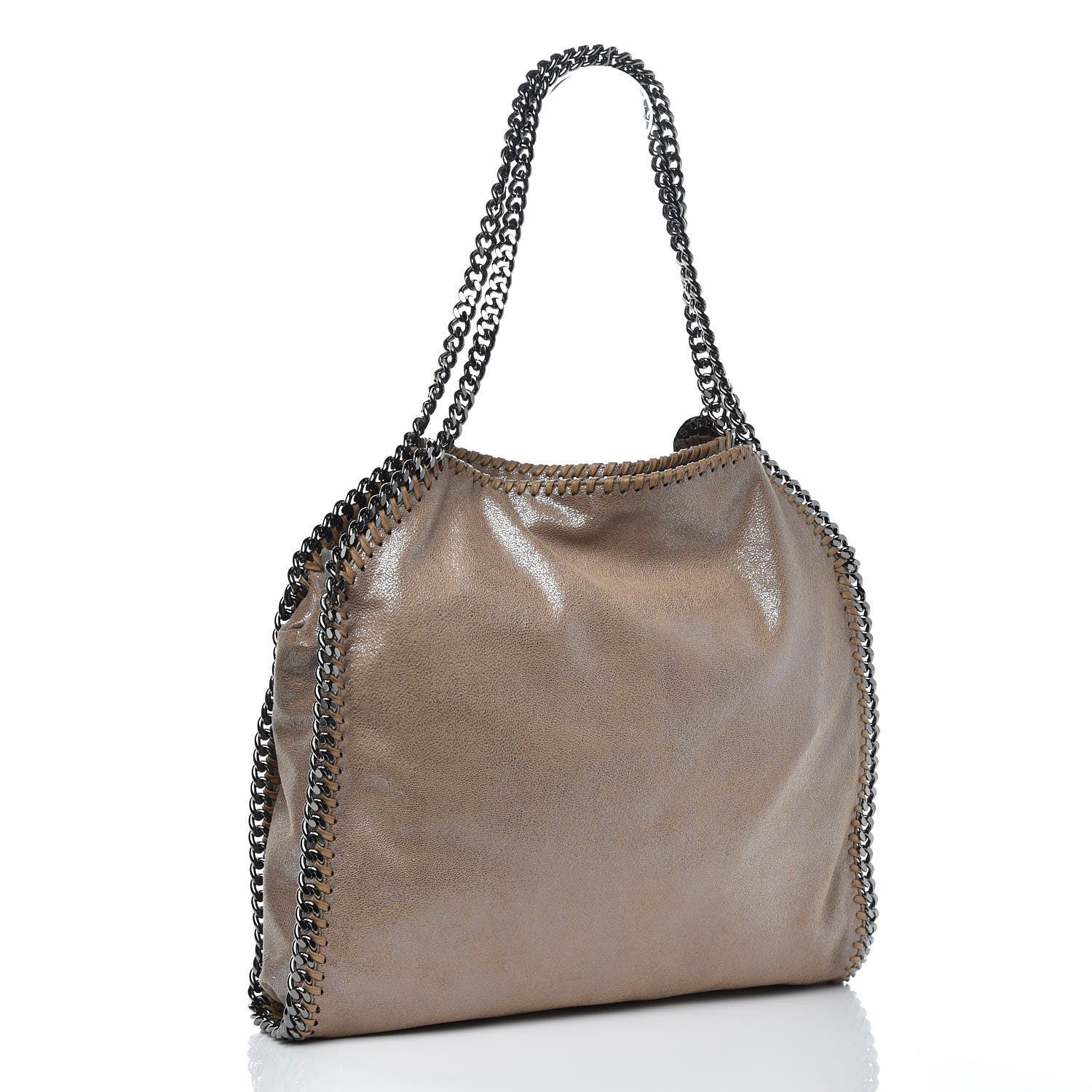 Stella McCartney Shaggy Deer Small Falabella Tote Taupe 3 of 8