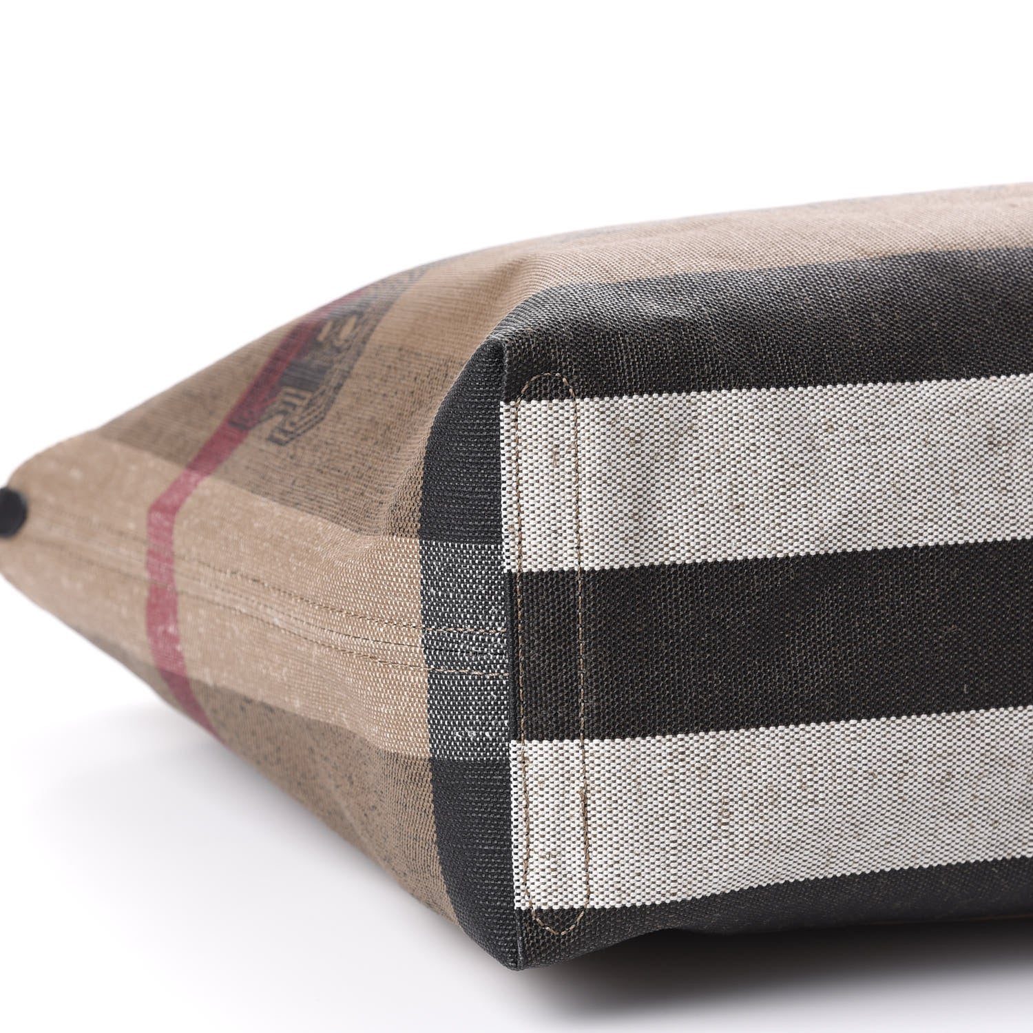Burberry Coated Canvas Mega Check Medium Doodle Tote Black 6 of 9