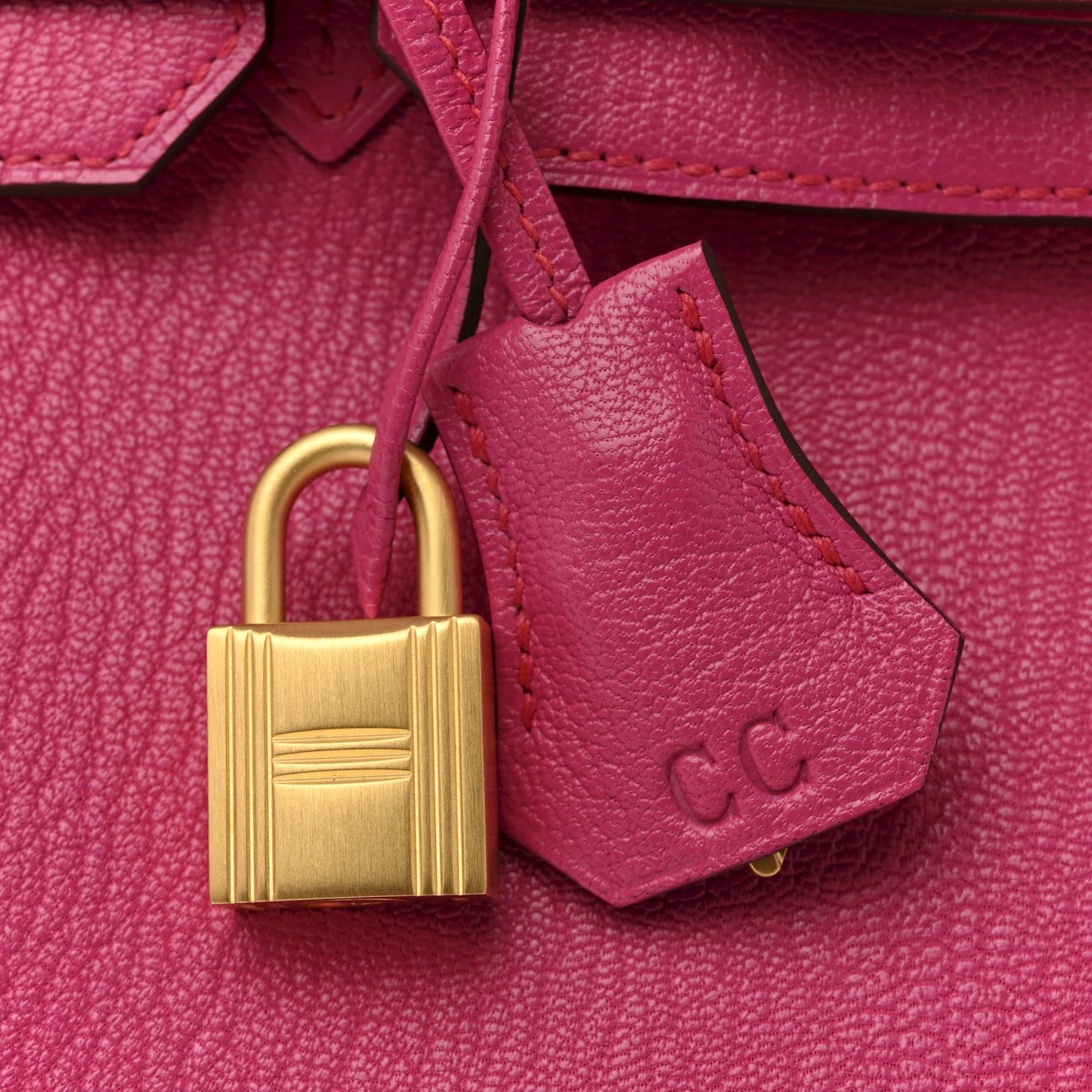 Chevre Mysore Birkin 30 Rose Shocking