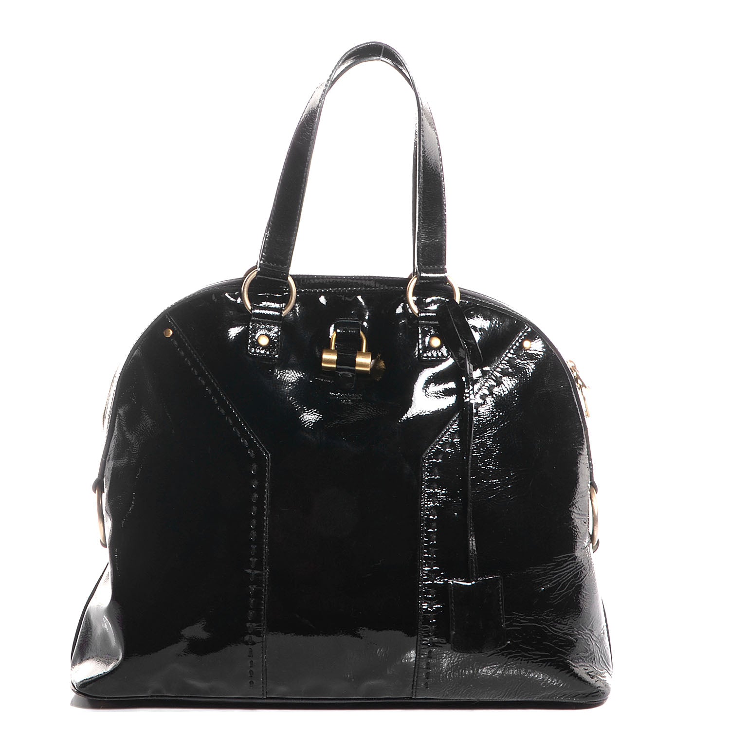 Saint Laurent Patent Oversized Muse Black 1 of 10