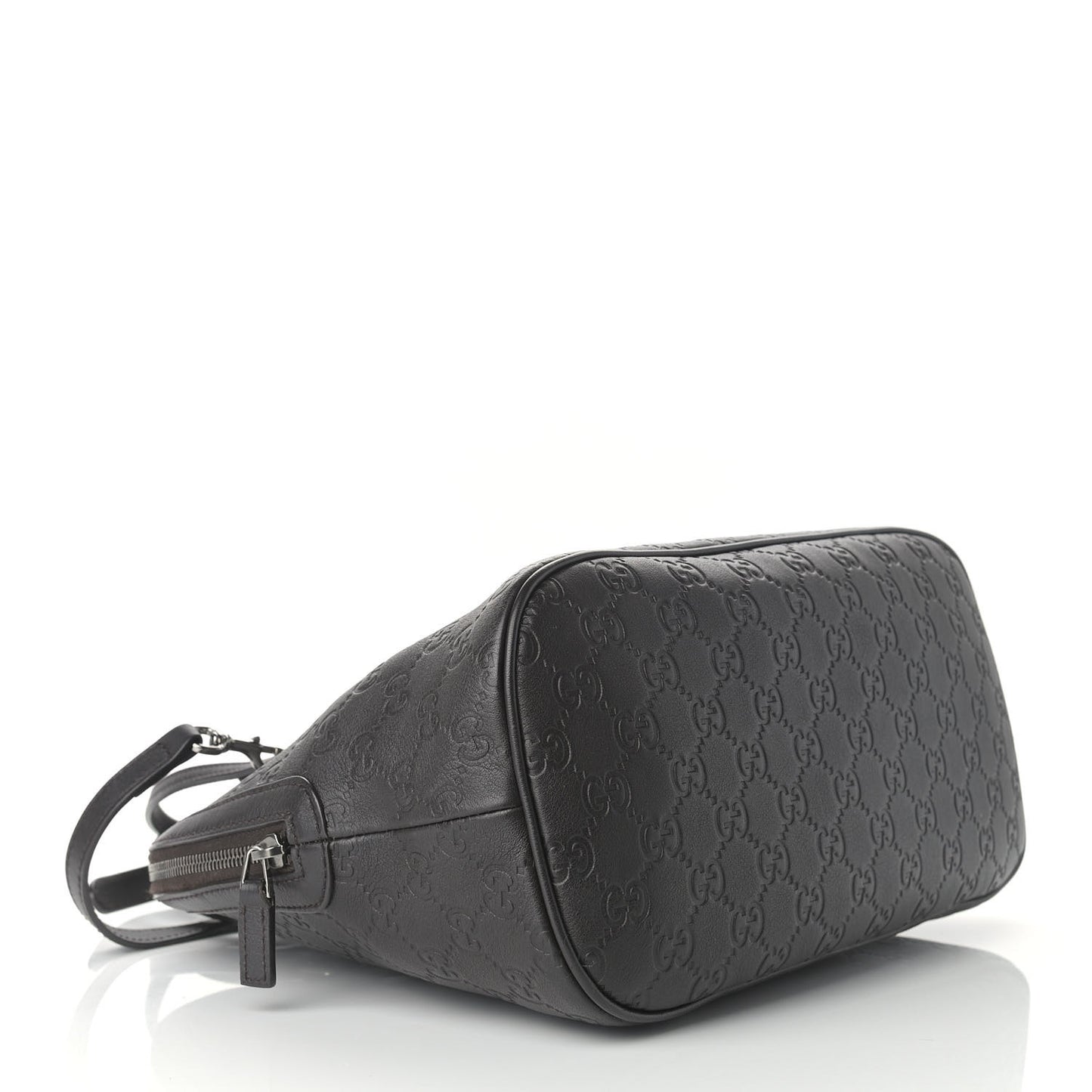 Guccissima Medium Dome Bag Dark Brown
