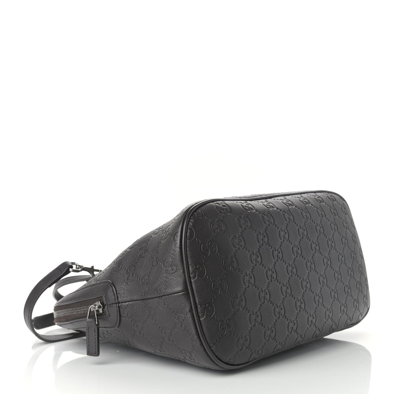 Gucci Guccissima Medium Dome Bag Dark Brown 4 of 9