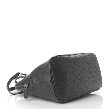 Gucci Guccissima Medium Dome Bag Dark Brown 4 of 9
