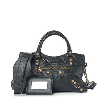 Balenciaga Agneau Giant 12 Gold Hardware Mini City Anthracite 1 of 8