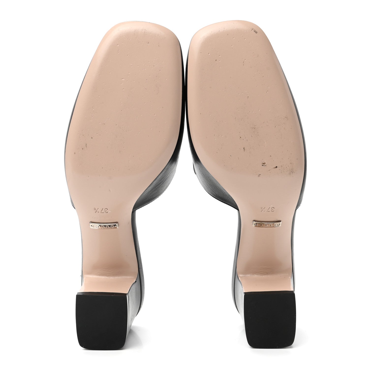 Gucci Malaga Kid Crystal Square G Madelyn 60mm Mules 37.5 Black 6 of 14
