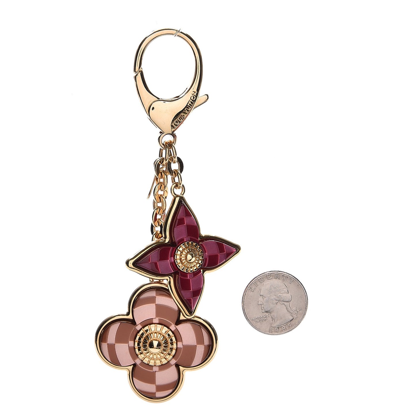 Metal Resin Mosaique Bag Charm Rouge Fauviste