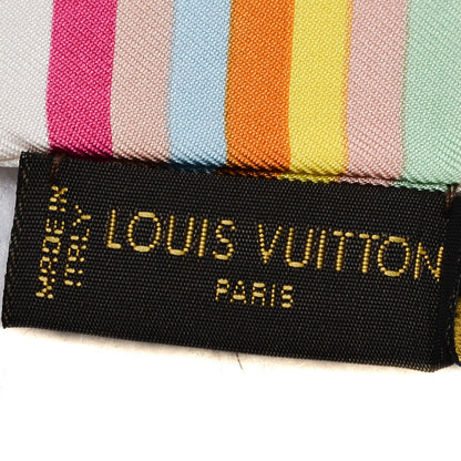 Louis Vuitton Silk Monogram Multicolor Bandeau White 4 of 5