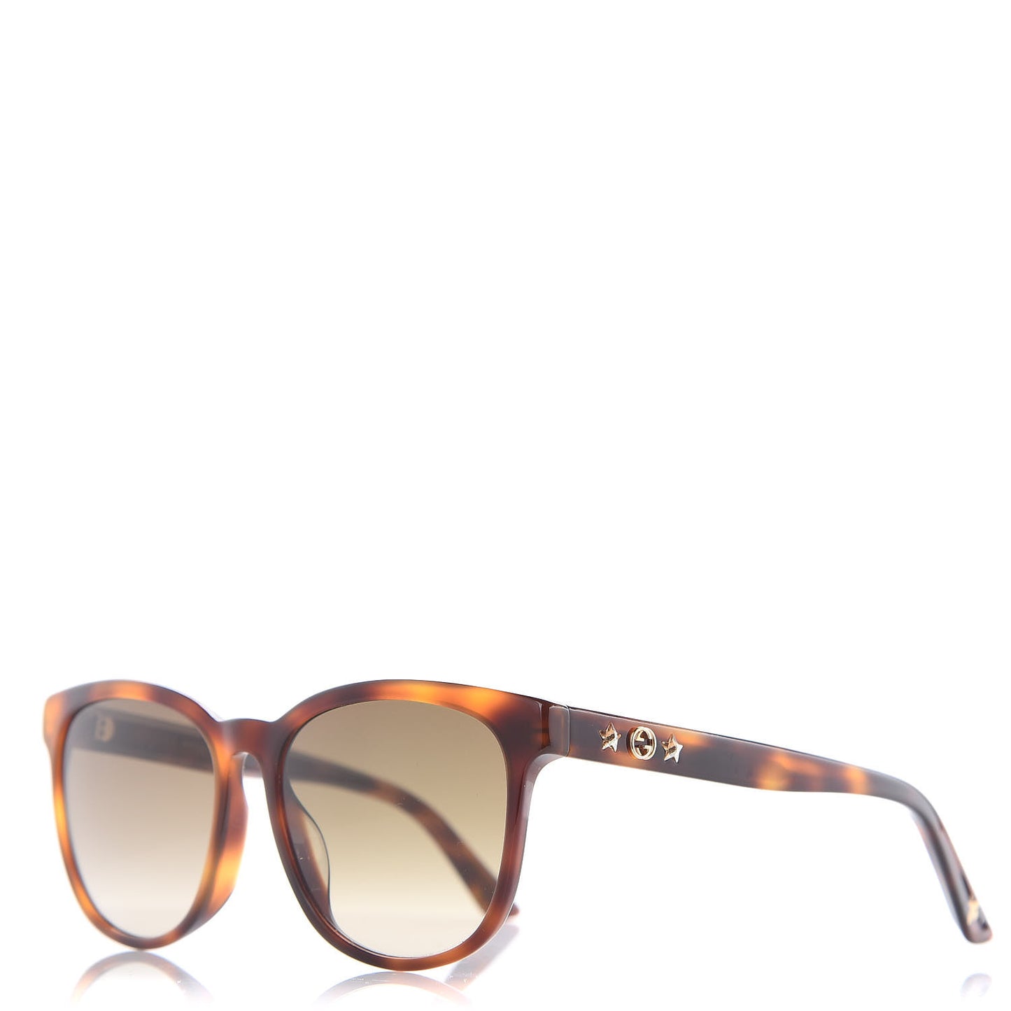 Round Frame Star Sunglasses GG0232SK Tortoiseshell