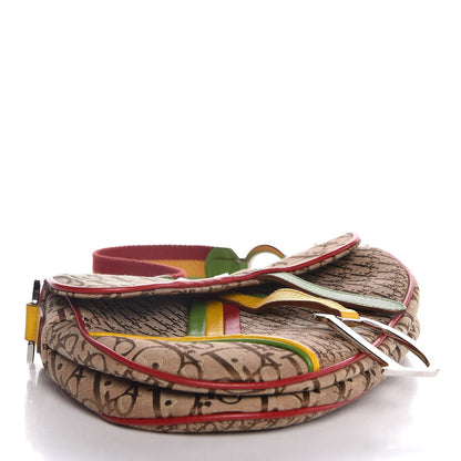 Christian Dior Monogram Rasta Saddle Bag Beige 4 of 7
