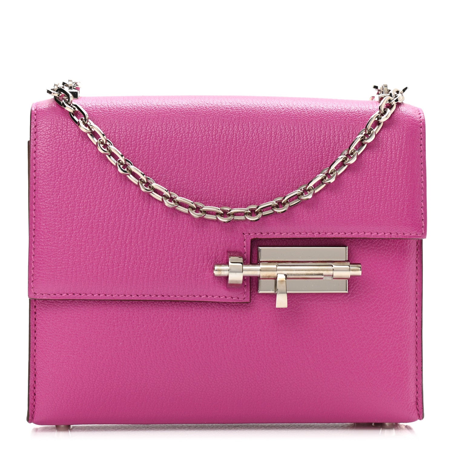 Hermes Chevre Mysore Mini Verrou Chaine Bag Magnolia 1 of 9