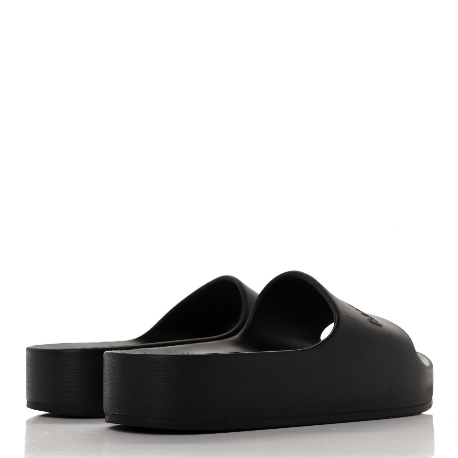 Balenciaga Rubber Chunky Platform Slide Sandals 42 Black 4 of 7
